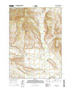 Signal Hill Wyoming Current topographic map, 1:24000 scale, 7.5 X 7.5 Minute, Year 2015
