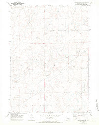 Simpson Draw NW Wyoming Historical topographic map, 1:24000 scale, 7.5 X 7.5 Minute, Year 1970