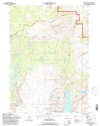 Simpson Lake Wyoming Historical topographic map, 1:24000 scale, 7.5 X 7.5 Minute, Year 1991