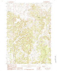 Skull Creek Wyoming Historical topographic map, 1:24000 scale, 7.5 X 7.5 Minute, Year 1984