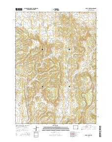 Skull Creek Wyoming Current topographic map, 1:24000 scale, 7.5 X 7.5 Minute, Year 2015