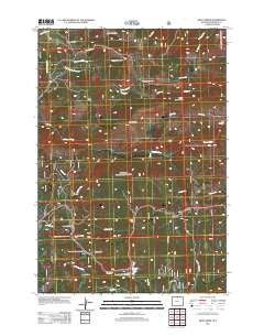 Skull Ridge Wyoming Historical topographic map, 1:24000 scale, 7.5 X 7.5 Minute, Year 2012