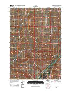 Sleepers Ranch Wyoming Historical topographic map, 1:24000 scale, 7.5 X 7.5 Minute, Year 2012