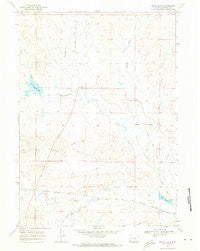 Smith Flats Wyoming Historical topographic map, 1:24000 scale, 7.5 X 7.5 Minute, Year 1968