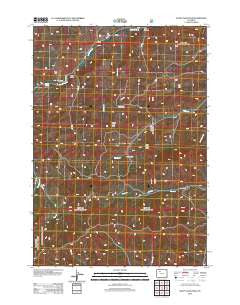 Soapy Dale Peak Wyoming Historical topographic map, 1:24000 scale, 7.5 X 7.5 Minute, Year 2012