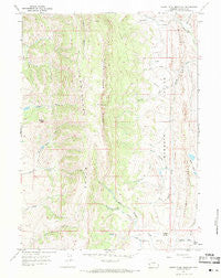 South Fork Mountain Wyoming Historical topographic map, 1:24000 scale, 7.5 X 7.5 Minute, Year 1967