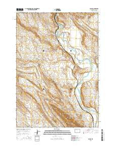 Spence Wyoming Current topographic map, 1:24000 scale, 7.5 X 7.5 Minute, Year 2015