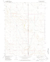 Spoon Butte Wyoming Historical topographic map, 1:24000 scale, 7.5 X 7.5 Minute, Year 1974