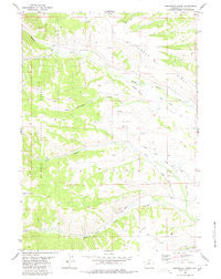 Springman Creek Wyoming Historical topographic map, 1:24000 scale, 7.5 X 7.5 Minute, Year 1980