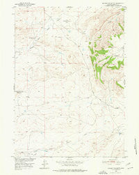 Square Top Butte Wyoming Historical topographic map, 1:24000 scale, 7.5 X 7.5 Minute, Year 1951