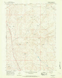 Square Top Wyoming Historical topographic map, 1:24000 scale, 7.5 X 7.5 Minute, Year 1964