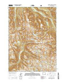 Squaretop Mountain Wyoming Current topographic map, 1:24000 scale, 7.5 X 7.5 Minute, Year 2015