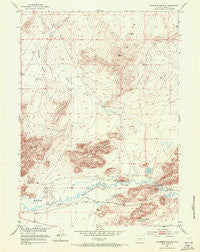 Stampede Meadow Wyoming Historical topographic map, 1:24000 scale, 7.5 X 7.5 Minute, Year 1951