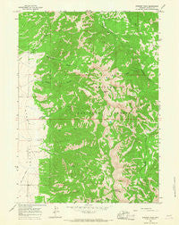Stewart Peak Wyoming Historical topographic map, 1:24000 scale, 7.5 X 7.5 Minute, Year 1965