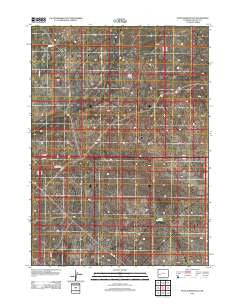 Stud Horse Butte Wyoming Historical topographic map, 1:24000 scale, 7.5 X 7.5 Minute, Year 2012