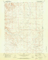 Sugar Loaf NE Wyoming Historical topographic map, 1:24000 scale, 7.5 X 7.5 Minute, Year 1969