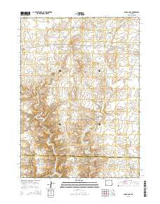 Sugar Loaf Wyoming Current topographic map, 1:24000 scale, 7.5 X 7.5 Minute, Year 2015