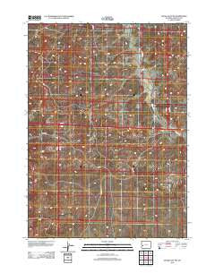 Sugar Loaf NW Wyoming Historical topographic map, 1:24000 scale, 7.5 X 7.5 Minute, Year 2012