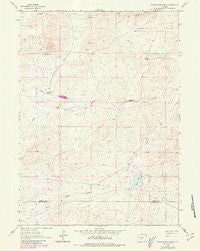 Sulphur Bar Spring Wyoming Historical topographic map, 1:24000 scale, 7.5 X 7.5 Minute, Year 1961