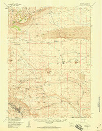 Superior Wyoming Historical topographic map, 1:62500 scale, 15 X 15 Minute, Year 1958