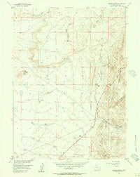 Sybille Springs Wyoming Historical topographic map, 1:24000 scale, 7.5 X 7.5 Minute, Year 1955
