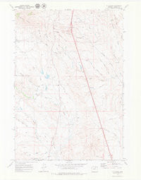 T A Ranch Wyoming Historical topographic map, 1:24000 scale, 7.5 X 7.5 Minute, Year 1970