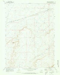 Table Rock Wyoming Historical topographic map, 1:24000 scale, 7.5 X 7.5 Minute, Year 1970
