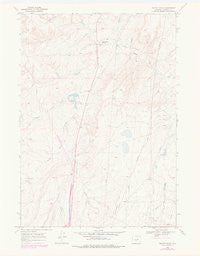 Teapot Rock Wyoming Historical topographic map, 1:24000 scale, 7.5 X 7.5 Minute, Year 1968