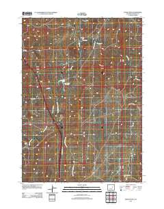 Teapot Rock Wyoming Historical topographic map, 1:24000 scale, 7.5 X 7.5 Minute, Year 2012