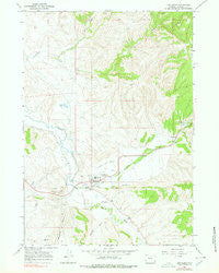 Ten Sleep Wyoming Historical topographic map, 1:24000 scale, 7.5 X 7.5 Minute, Year 1967