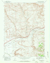 Thayer Junction Wyoming Historical topographic map, 1:24000 scale, 7.5 X 7.5 Minute, Year 1968