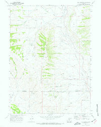 The Hogsback Wyoming Historical topographic map, 1:24000 scale, 7.5 X 7.5 Minute, Year 1969
