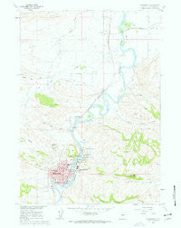 Thermopolis Wyoming Historical topographic map, 1:24000 scale, 7.5 X 7.5 Minute, Year 1960
