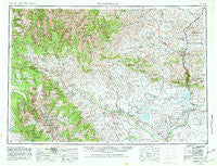 Thermopolis Wyoming Historical topographic map, 1:250000 scale, 1 X 2 Degree, Year 1955