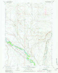 Thoman School Wyoming Historical topographic map, 1:24000 scale, 7.5 X 7.5 Minute, Year 1963