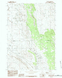 Thornton Wyoming Historical topographic map, 1:24000 scale, 7.5 X 7.5 Minute, Year 1984