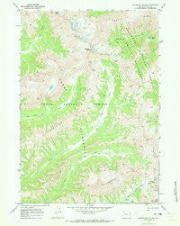 Thorofare Buttes Wyoming Historical topographic map, 1:24000 scale, 7.5 X 7.5 Minute, Year 1970