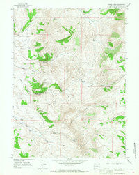 Three Forks Wyoming Historical topographic map, 1:24000 scale, 7.5 X 7.5 Minute, Year 1965