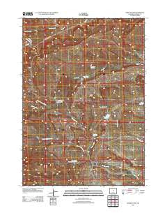 Three Buttes Wyoming Historical topographic map, 1:24000 scale, 7.5 X 7.5 Minute, Year 2012