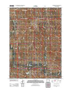 Threemile Butte Wyoming Historical topographic map, 1:24000 scale, 7.5 X 7.5 Minute, Year 2012