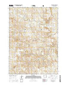 Timber Creek Wyoming Current topographic map, 1:24000 scale, 7.5 X 7.5 Minute, Year 2015