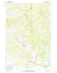 Togwotee Pass Wyoming Historical topographic map, 1:24000 scale, 7.5 X 7.5 Minute, Year 1965