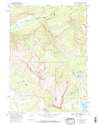 Togwotee Pass Wyoming Historical topographic map, 1:24000 scale, 7.5 X 7.5 Minute, Year 1965