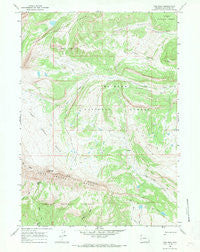 Tosi Peak Wyoming Historical topographic map, 1:24000 scale, 7.5 X 7.5 Minute, Year 1967