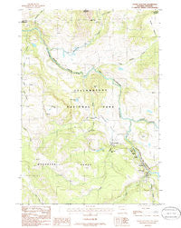 Tower Junction Wyoming Historical topographic map, 1:24000 scale, 7.5 X 7.5 Minute, Year 1986