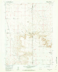 Tremain Wyoming Historical topographic map, 1:24000 scale, 7.5 X 7.5 Minute, Year 1960