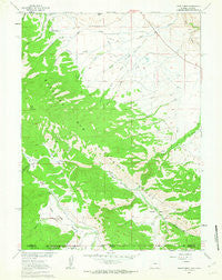 Trent Creek Wyoming Historical topographic map, 1:24000 scale, 7.5 X 7.5 Minute, Year 1961