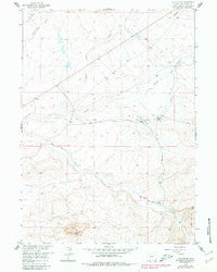 Tule Butte Wyoming Historical topographic map, 1:24000 scale, 7.5 X 7.5 Minute, Year 1958