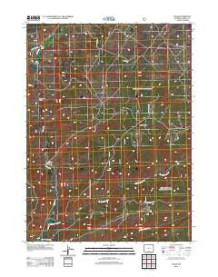 Tullis Wyoming Historical topographic map, 1:24000 scale, 7.5 X 7.5 Minute, Year 2012