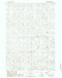 Turnercrest Wyoming Historical topographic map, 1:24000 scale, 7.5 X 7.5 Minute, Year 1984